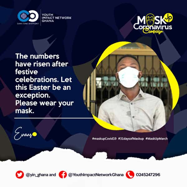 yin_ghana's tweet photo. DAY 3️⃣0️⃣ of #31daysofMaskup
During this Easter holidays, be masked!
#MaskUpMarch
#maskupConvid19
#31daysofMaskup https://t.co/WYJjc31vha
