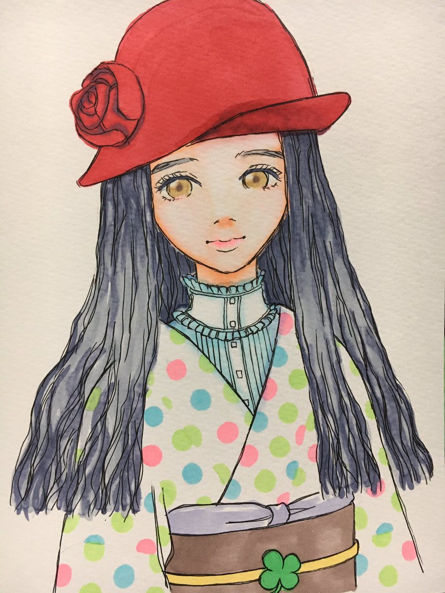 手頃な線画があったので 今日もコピックで塗り絵 浪漫部長のイラスト 手頃な線画があったので 今日もコピックで塗り絵 浪漫部長のイラスト