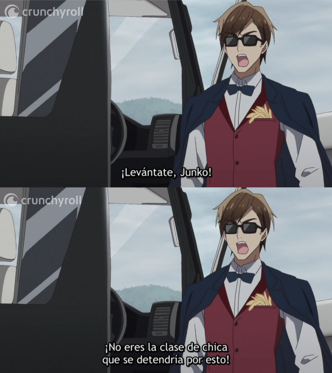 crunchyroll_es's tweet photo. Yo soy Junko y la vida es Kotaro 😂

(Anime: Zombie Land Saga) https://t.co/7K7o4quJPi