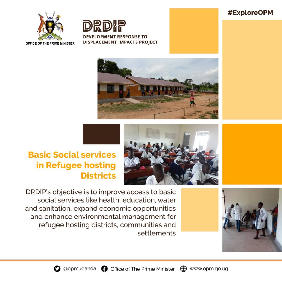 Drdip_ug's tweet image. We address problems caused by the influx of refugees in host communities. #DRDIP #ProjectObjective