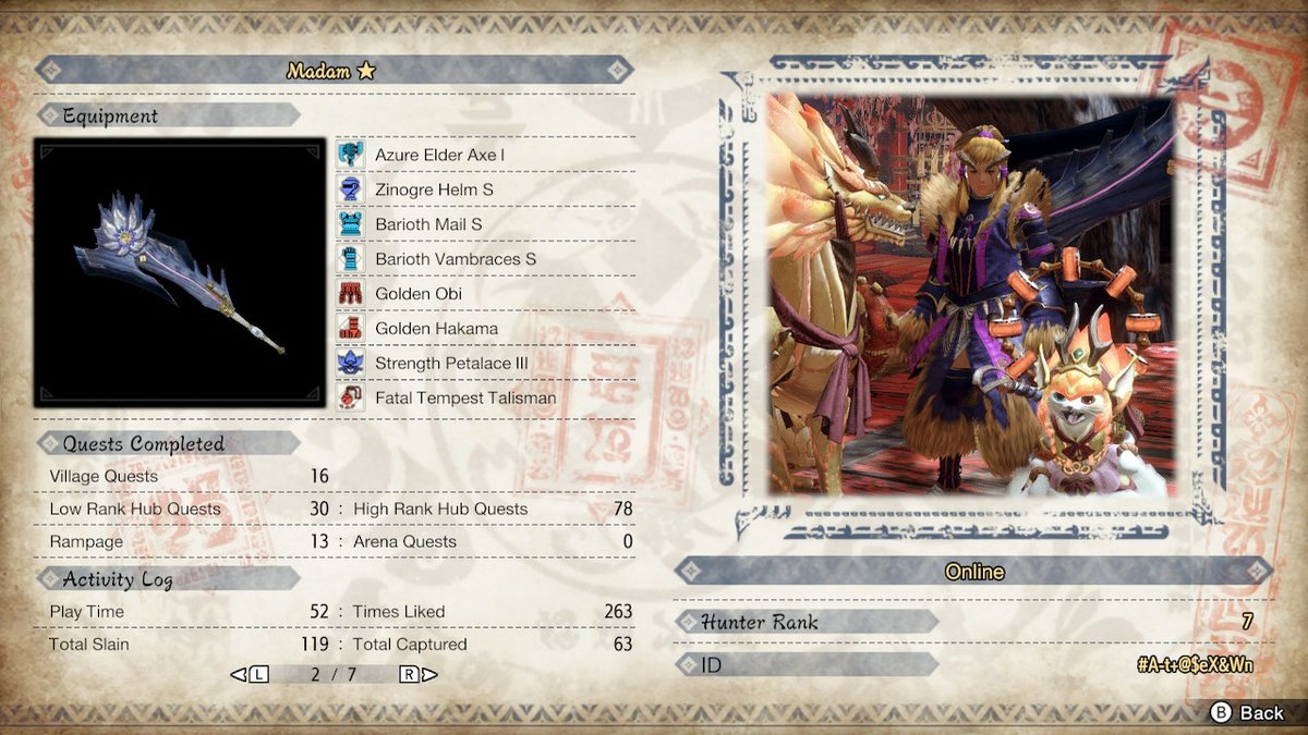 NinjasInCarpets's tweet photo. 4 days out, safe to say i f*ckin' love this game. #MHRise #MonsterHunter #NintendoSwitch https://t.co/PGixCyS71y
