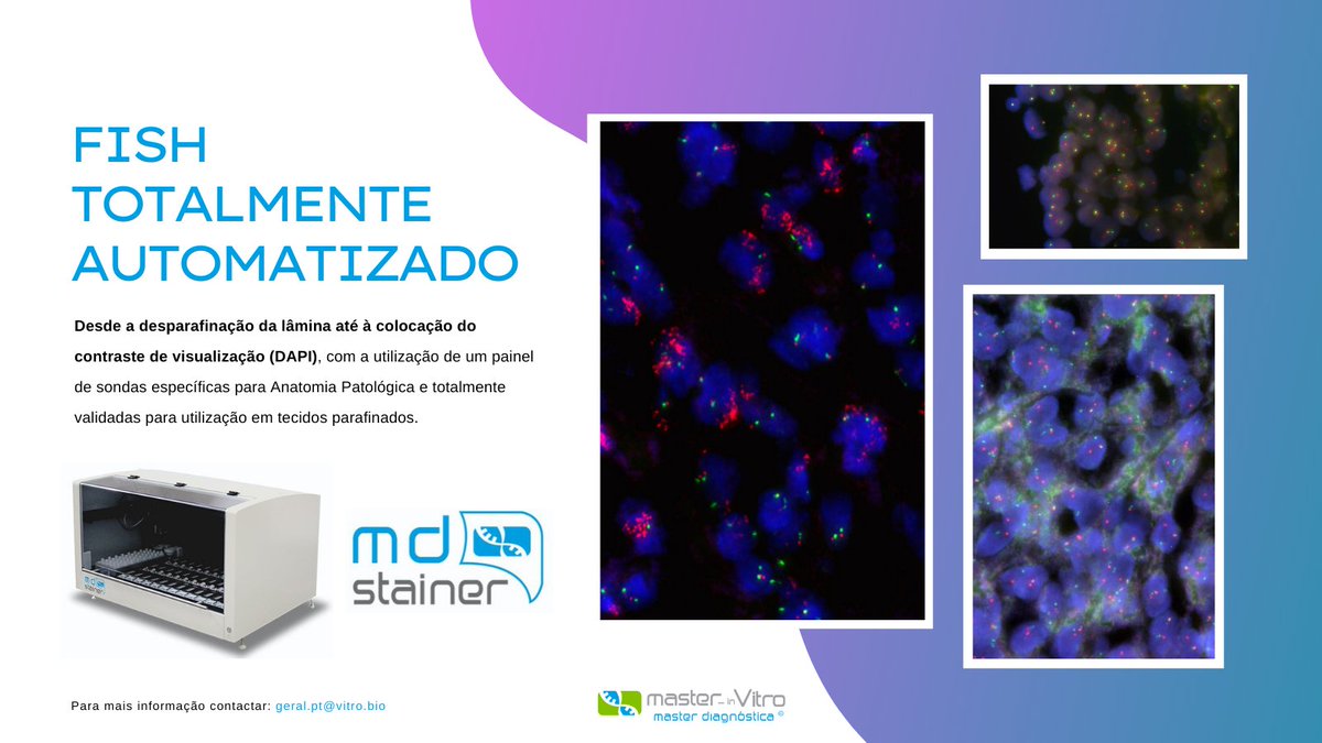 MInvitro's tweet photo. ⚠️ FISH totalmente automatizado
geral.pt@vitro.bio
👉 https://t.co/ZlvXefcx1o
#MiV #masterinvitro #Vitro #investigação #inovação #diagnóstico #biotecnologia #Portugal #anatomia #patológica #tecidos #parafinados https://t.co/Lrg2AliETZ