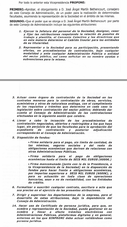 CCCabildoTfe's tweet photo. Solicitamos que se convoque el procedimiento de selección pública para la gerencia de @Sinpromi 

José Ángel Martín está ejerciendo esas funciones a través de un poder notarial y no tiene ni la titulación ni la formación requerida

https://t.co/NCM8NPdZJQ https://t.co/D9NRyc7DSj