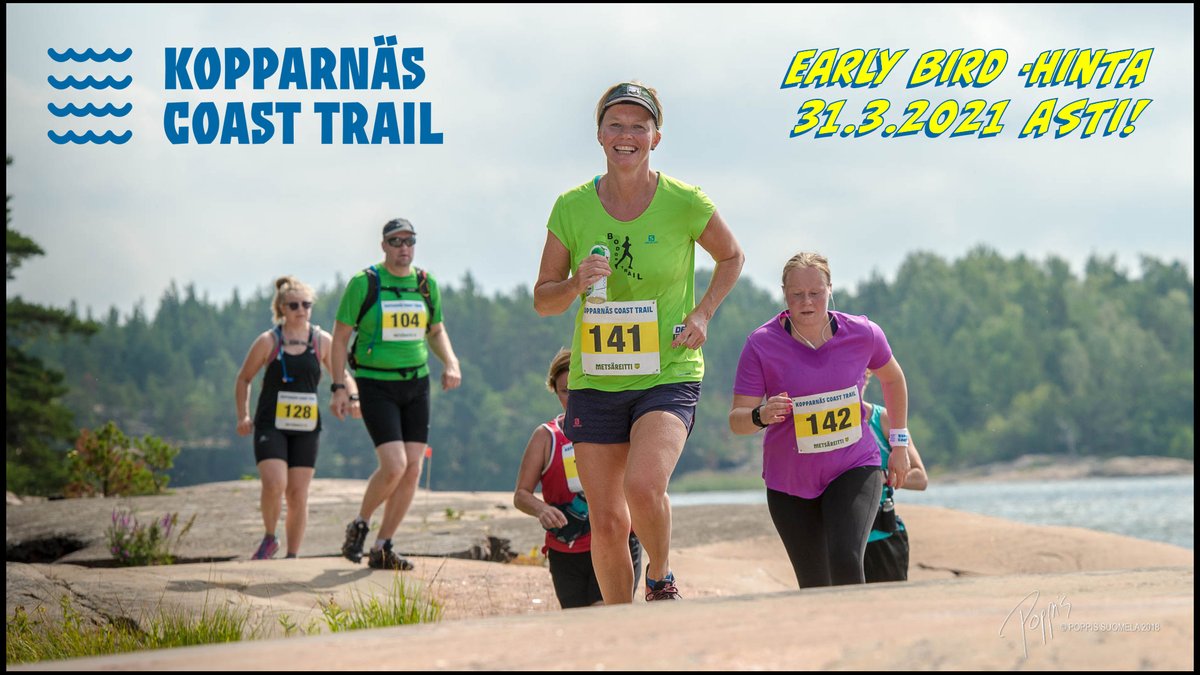 Vielä ehtii mukaan edullisimmalla hinnalla – jos on nopea! coasttrail.run 

#KCT2021 #coasttrail #polkujuoksu #rantakalliojuoksu #trailrun #trailrunning #kopparnäs #kopparnäscoasttrail