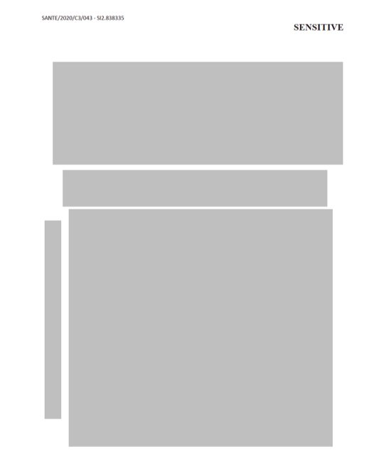 Mesdames, Messieurs, voici le contrat passé par la commission européenne concernant le vaccin #Pfizer. Vous pouvez admirer l’effort de transparence ! 

Cette opacité et ce mépris pour les citoyens sont insupportables.