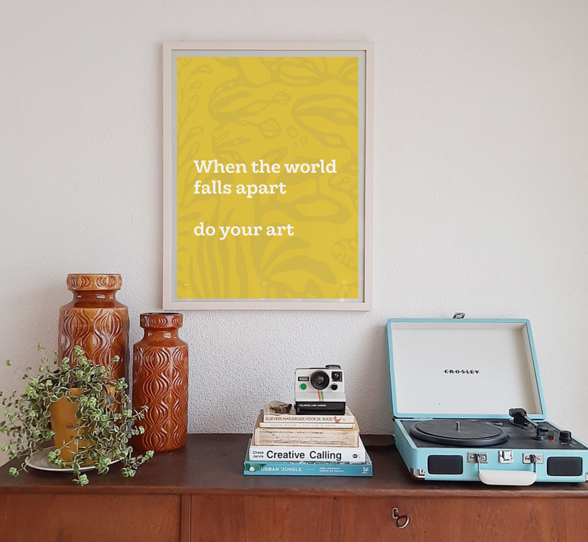 When the world falls apart, do your art

#quote #poster <a href="/werkaandemuur/">Werk aan de Muur</a> 

werkaandemuur.nl/nl/shopwerk/Do…