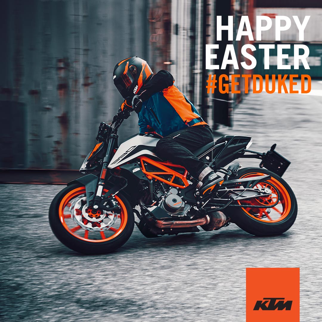 KTMMalta's tweet photo. Happy Easter!! #GetDuked
We hope your 𝗘𝗮𝘀𝘁𝗲𝗿 is as thrilling as our bikes! https://t.co/dx9jgNK8uK