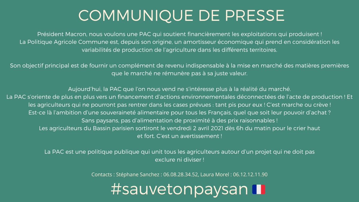 GreffinDamien's tweet photo. Les agriculteurs des 12 départements @FnseaGBP iront vendredi dénoncer la politique de @EmmanuelMacron qui emmène l’#agriculture française vers la non production. @FopProducteurs @FNPLait @EleveursBovins @AGPB_Cerealiers @CGB_FR @agpm_mais @FNSEA https://t.co/vP8XLPMt9H