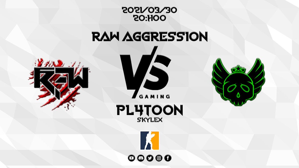 AggressionRaw's tweet photo. We take on @Pl4toon2 Skylex tonight at 20:00 for @VSGamingWorld!

Let's get that dub✊ https://t.co/YReAZbuBii