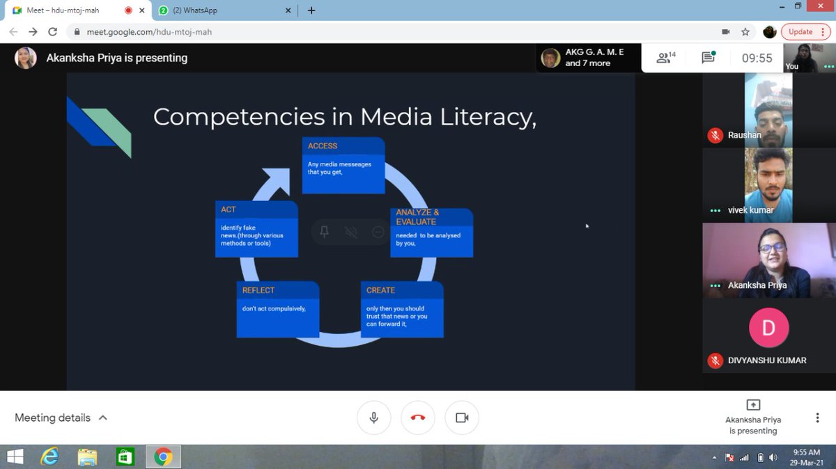 Akanksha__aks's tweet photo. Such an amazing time conducting #workshop on MediaLiteracy, we discussed the importance of being a MediaLiterate.Thanks to the participants for making it such an interactive session.#MediaLiteracy #IIMC #IIICXMediaLiteracy 
@YadavAnubhuti @IIMC_India @MILIN_INDIA @PIBFactCheck https://t.co/Q6C23ILRdX
