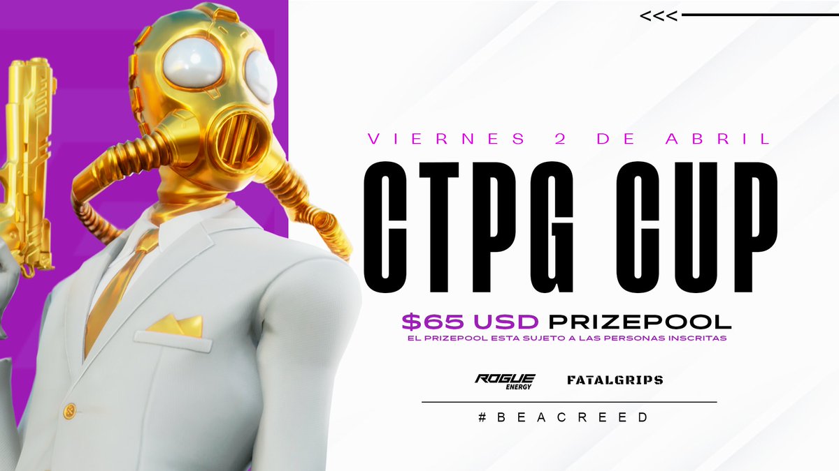 EsportssGravity's tweet photo. 🚨¡Presentamos Creed To Play Gaming Cup!🚨
-Torneo de DUOS Arena
-$65 USD Prizepool
-VIERNES 2 de Abril 3:00 PM
Para costo de Inscripción y Acceso al Discord envía mensaje directo!💜
LOS ESPERAMOS!🤩
#BeACreed https://t.co/M964wdbAfB