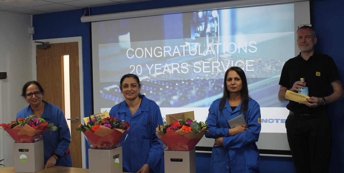 Speedboard83's tweet photo. We are proud to have Peramjeet Basson, Rajwinder Bains and Pasbinder Basra on our team, as alongside our MD Neil Owen, they have all recently celebrated an impressive 20 years’ service with NOTE Windsor.  

That’s an amazing combined 80 years of service! 
#thankyou #team #20years https://t.co/szgMHFVRvP