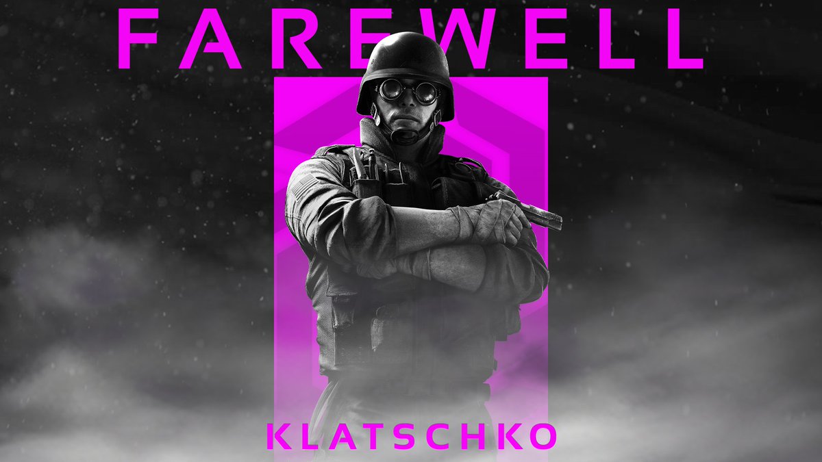 📢 Announcement 📢

Er war nicht immer der Schnellste, aber seit 1,5 Jahren ein Teil unseres Teams. Wir verlieren zwar einen super R6-Spieler, aber das was uns bleibt, ist die Freundschaft.
Die Hamster werden dich vermissen. 🥺

Bleib so wie du bist <a href="/klatschko_r6s/">Klatschko.</a>!

#IDC4ever