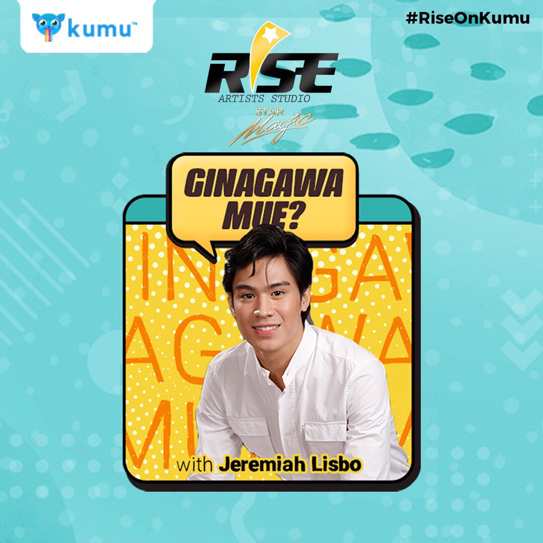 riseartistsph's tweet photo. Don’t miss out on this episode of ‘Ginagawa Mue?’ with Jeremiah Lisbo! Catch him and special guest Vivoree tonight at 6:30PM! See you at https://t.co/OLqVCxF8U8

#RiseOnKUMU https://t.co/ivhpqm37xx