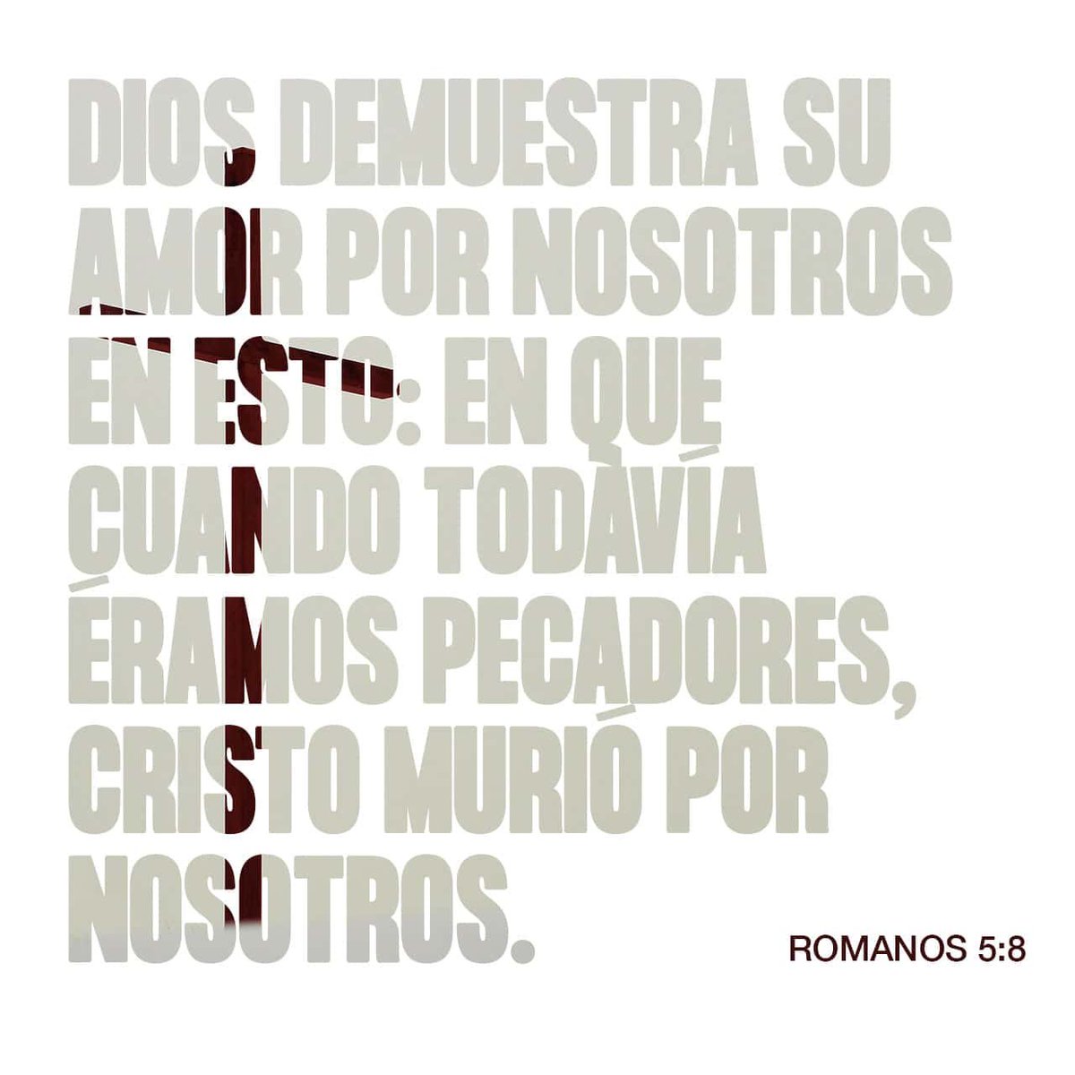 GamalielFlrez's tweet photo. “Pero Dios muestra su amor por nosotros en que, cuando aún éramos pecadores, Cristo murió por nosotros.”
Romanos 5:8  https://t.co/8bT1niQLRG https://t.co/o9J63GGkpc