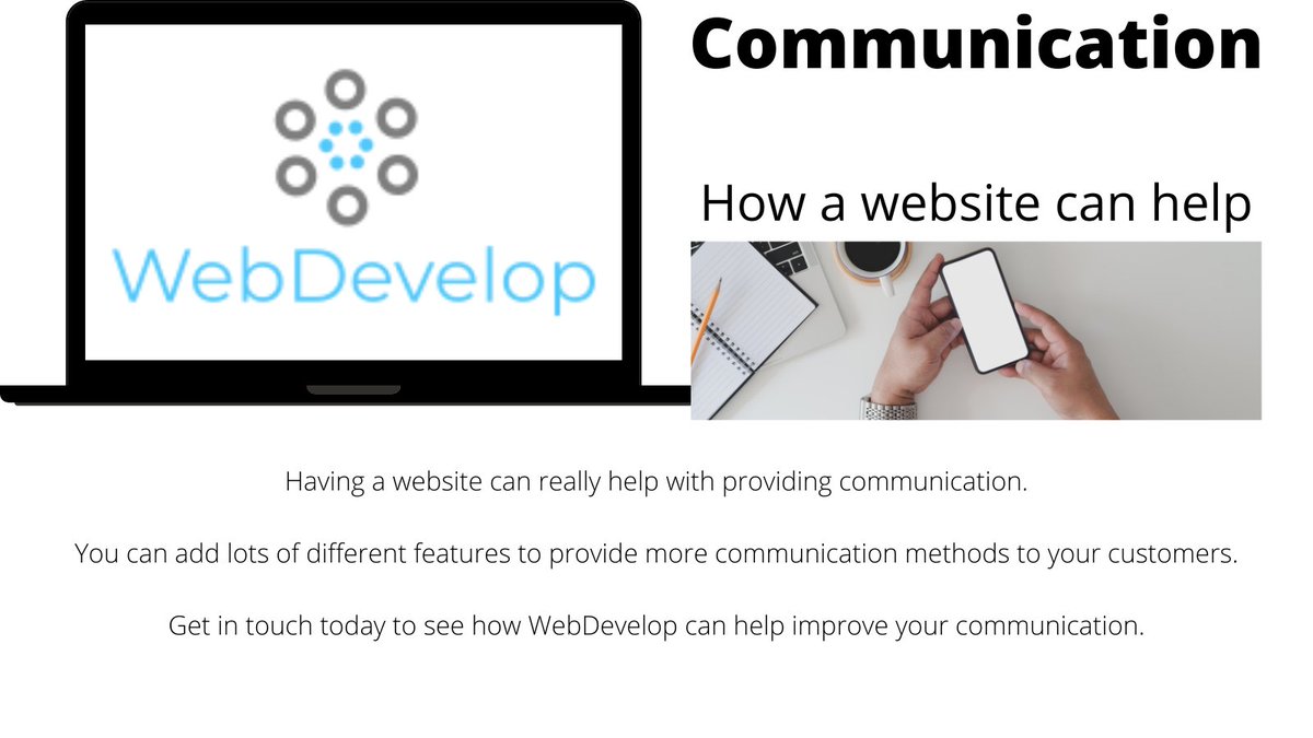 WebDevelop9's tweet image. A website can help with your communication methods!
Get in touch today to see how we can help you with your communication.
#websitedevelopment #website #new #design #online #communication