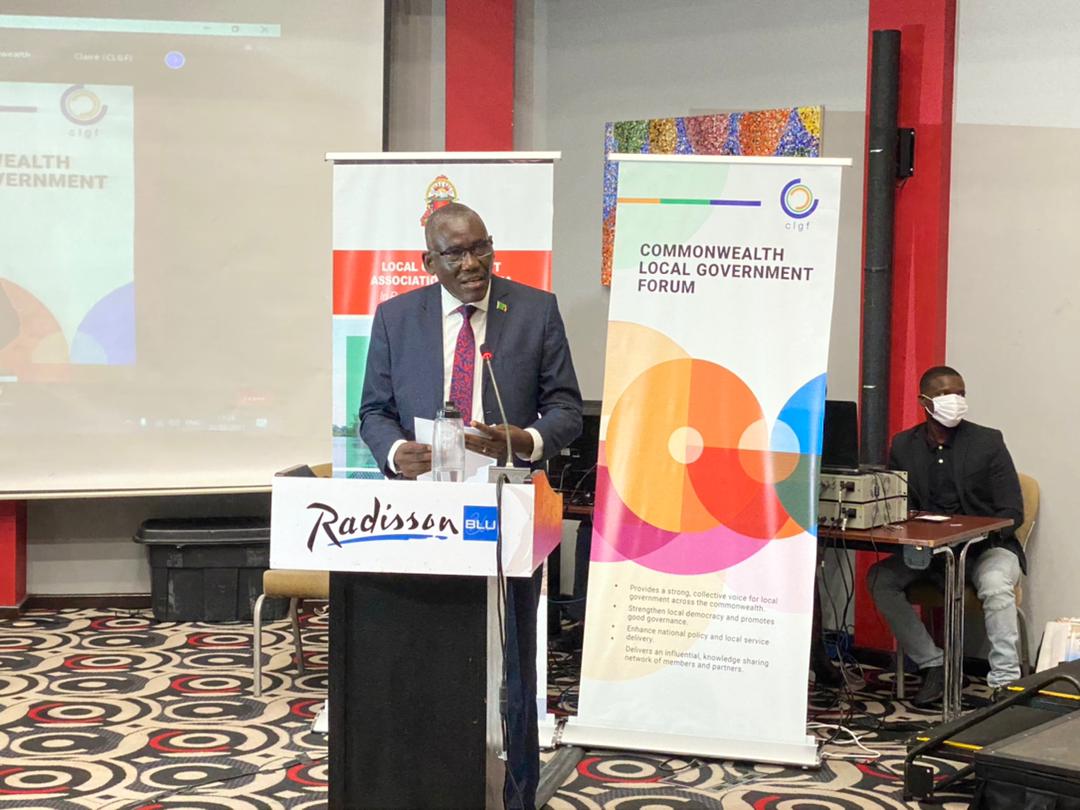 CLGFSouthernAf's tweet photo. Hon Minister Charles Banda,  commits the Ministry of Local Government to creating an enabling environment for business and access to land to ensure the successful implementation of local economic development. #localgov @NyashaNyashams @CLGF_News @LGAZ_News https://t.co/AVIcYdm0mA