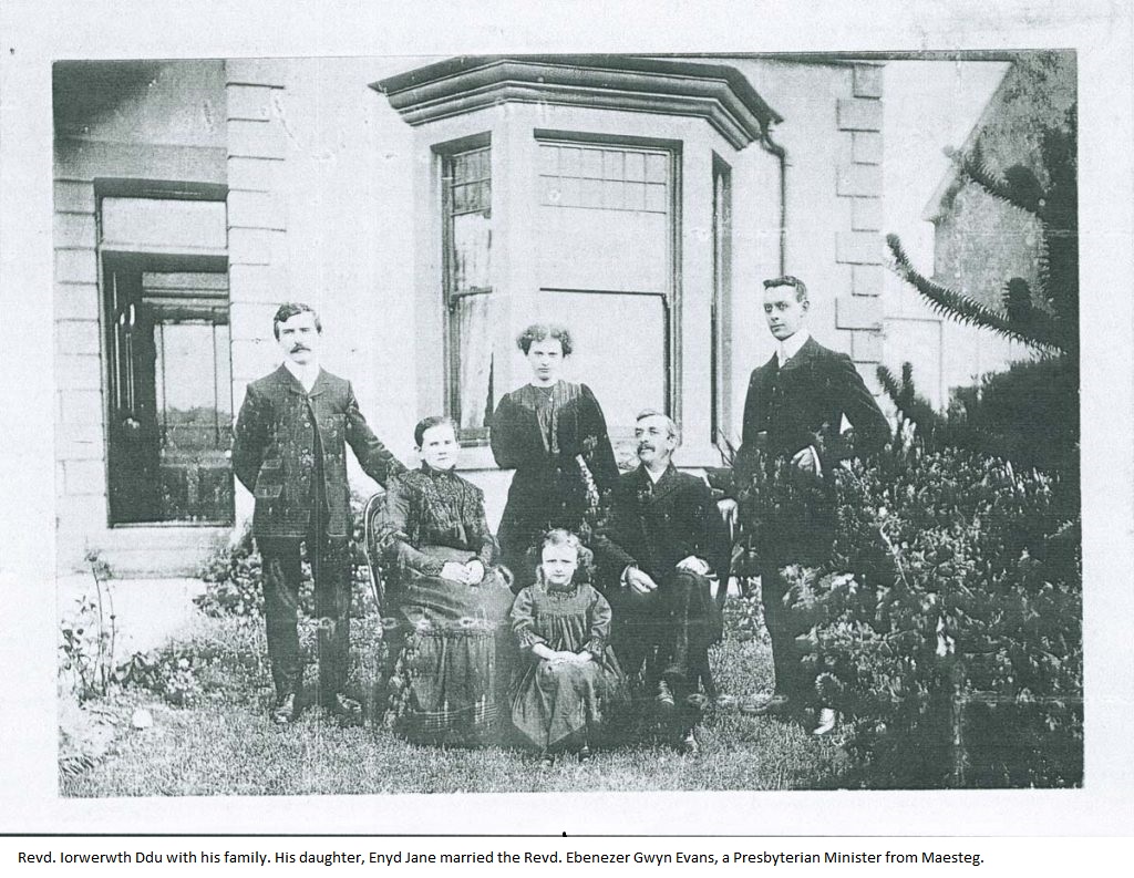 The Rev. Edward Jones 1852-1931 known as Iorwerth Ddu was Bethania’s most prominent minister. He was a former miner who had been injured underground. He was ordained in 1877. Following pastorates in mid Wales and the Valleys, he was minister at Bethania 1894-1930.