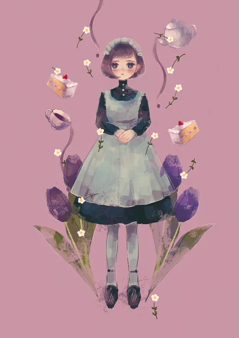 メイドさん???

 #イラスト 
 #illustration 