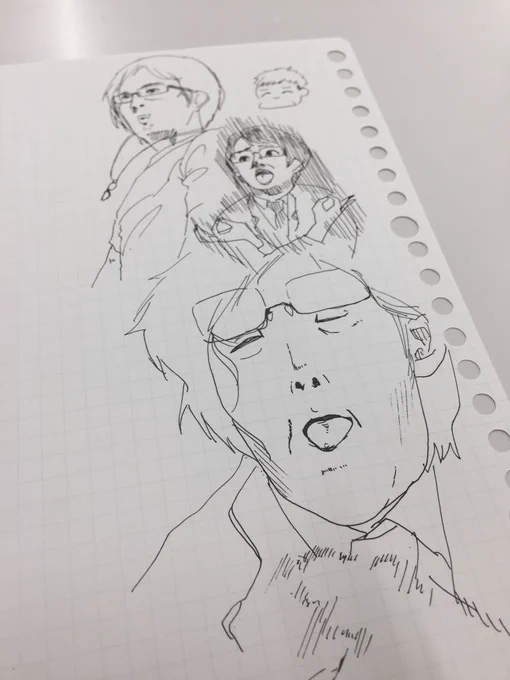 しらいさんを知った頃に描いたしらいさん 