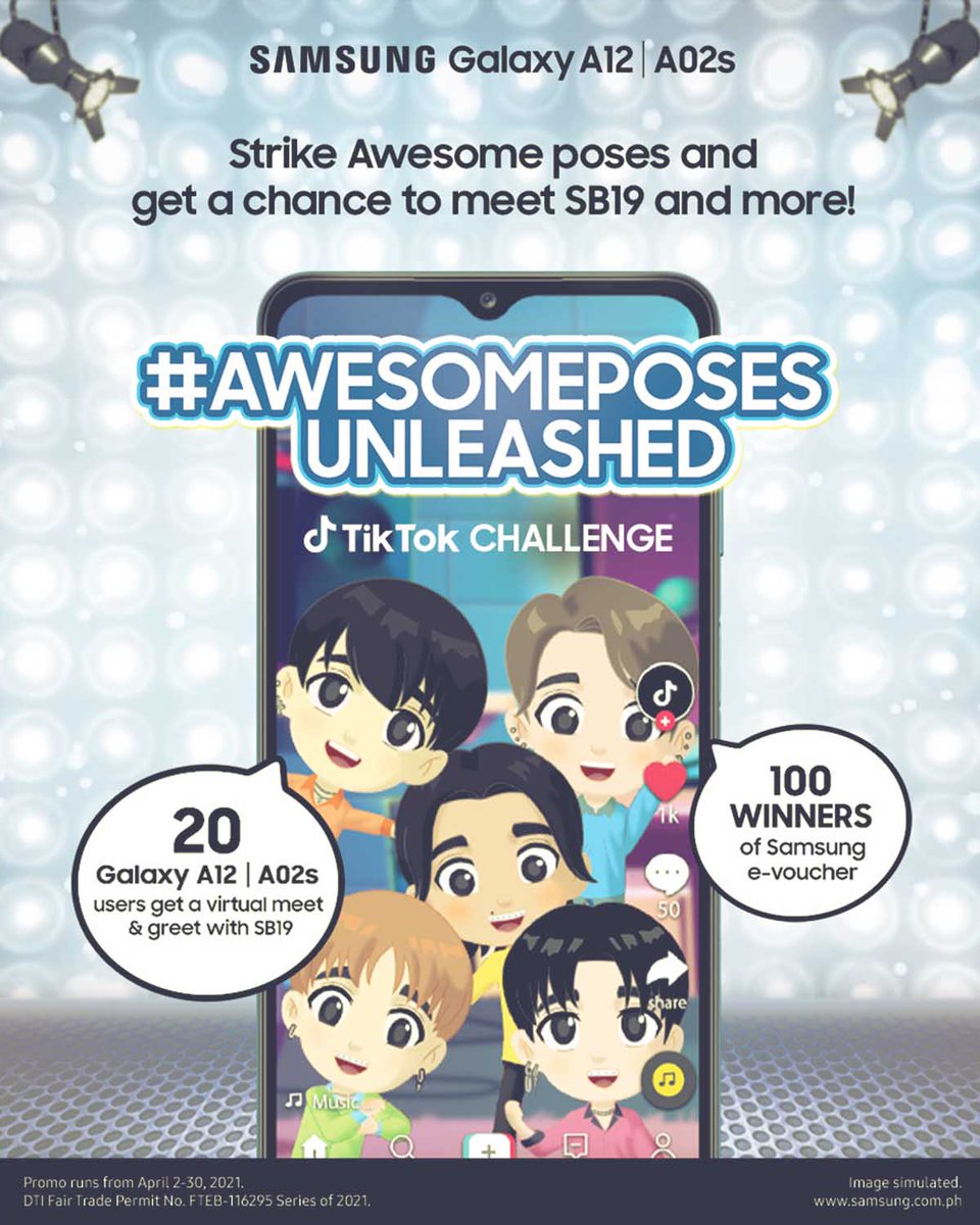 WNOTdotCOMdotPH's tweet photo. WHAT'S NEW OUT THERE?
Get a chance to meet #TeamGalaxy Ambassador SB19 with Samsung’s #AwesomePosesUnleashed TikTok Challenge

Click this link:
https://t.co/qN1Vn29AZA

#WNOT #WhatIsNewOutThere
#SouthernGaze https://t.co/BMLvKeFdfo