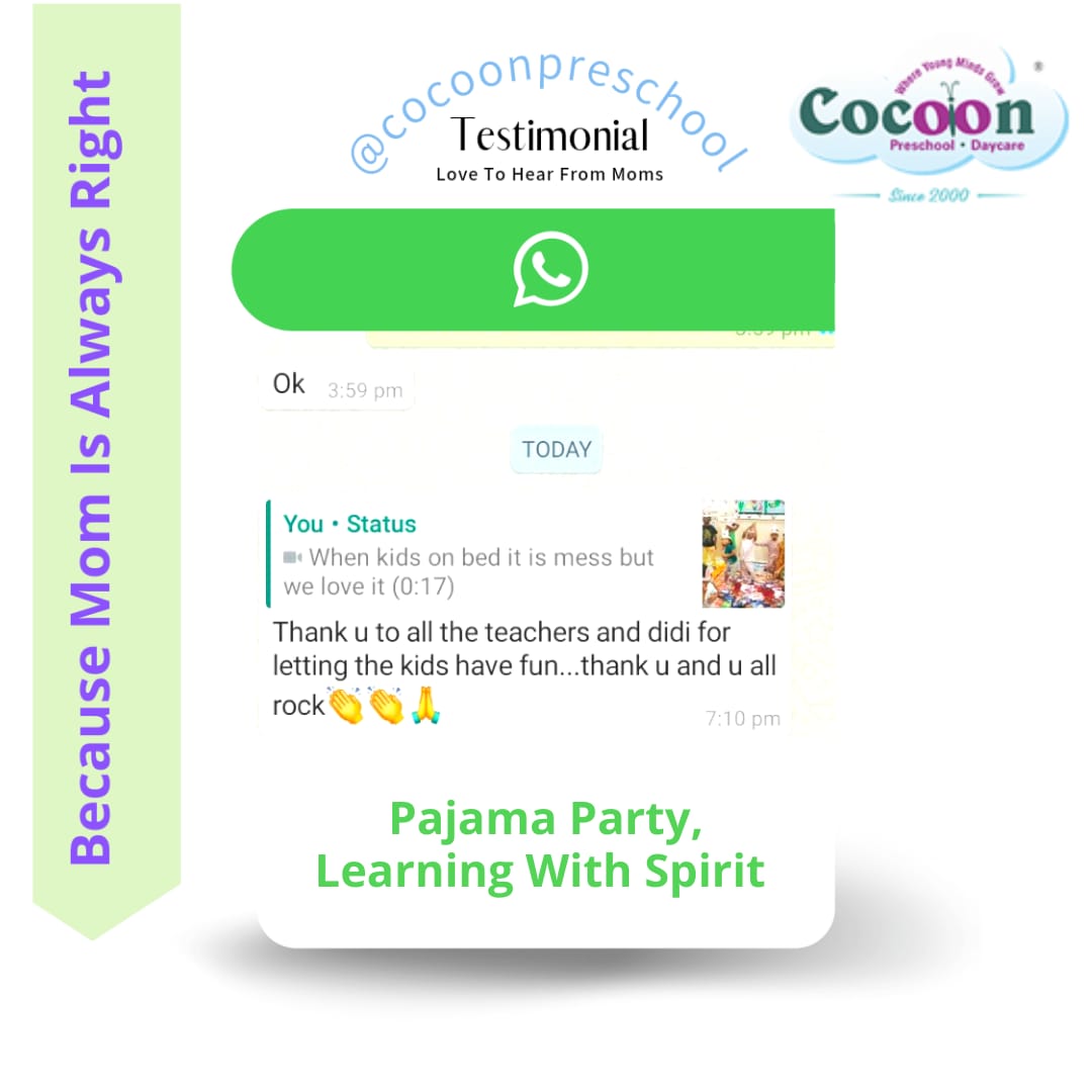 himanshisha's tweet photo. Testimonial Time! Check out this amazing testimony from one of our student's parents. It’s the little things that matter and make a difference ⠀⠀
We are also located
➡ Kharghar: 9769052152

➡ Nerul: 7045536622

➡ Vashi: 9930824902

➡ Kamothe: 7098829882
#Cocoon #Cocoonpresc https://t.co/eBb5WWv5Iw