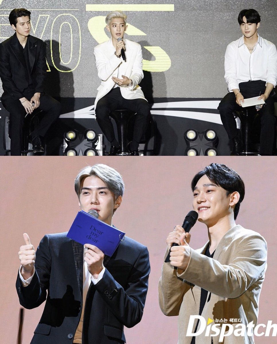 xunhuas's tweet photo. 👍🏼 Xiumin as the MC for Chen’s AAAF presscon
👍🏼 Chen as the MC for Baekhyun’s City Lights presscon
👍🏼 Junmyeon as the MC for EXO-SC’s WAL presscon
👍🏼 Sehun as the MC for DMD presscon
👍🏼 Baekhyun as the MC for Kai’s KAI (开) presscon
👍🏼 Xiumin as the MC for BAMBI presscon

#EXO ♡ https://t.co/EpDDYy2jjW