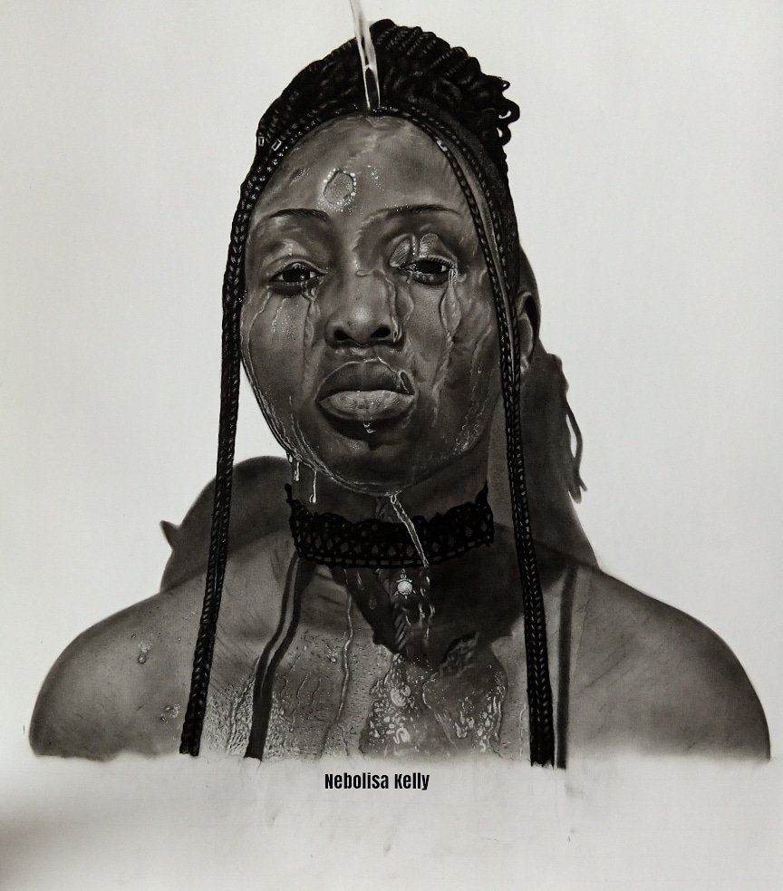 Kellypencil1's tweet photo. New Drawing!! People ain't who they are on social media, many are going through emotional breakdown,make someone smile today,wave at children in the bus, talk to a random stranger.Aje🕊️🤍

#nicki #racksterli #TinubuAt69 #ManchesterUnited #satanshoes https://t.co/JTMOI4bWHb