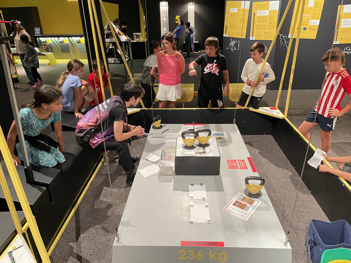 RamsgatePS's tweet photo. 🔬🧬🔭 Year 5 students exploring (and having fun) at Questacon! #Science #Stage3 #Year5 #Questacon #LoveWhereYouLearn #Part2 https://t.co/zmfCkmaGUX