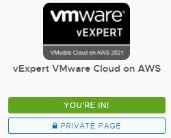Happy to be part of the #vExpertVMC SubProgram :)! Gratz to all renewed and new #vExperts! Awesome #vCommunity!

@cbuschbeck <a href="/oergman/">Joerg Roesch</a> <a href="/SecureFever/">SecureFever</a> #VMware #VMC #AWS