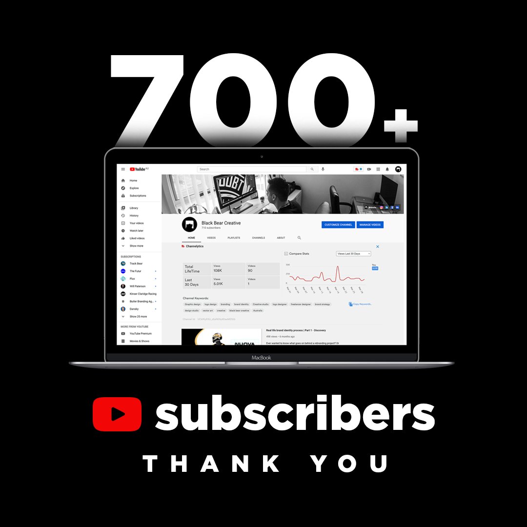 B_BearCreative's tweet image. Special shoutout to the YouTube fans that have subscribed to the channel! Thank you for helping us build the channel to what it is today. Appreciate all the love and support! bit.ly/30qfW4Z #youtube #youtubechannel