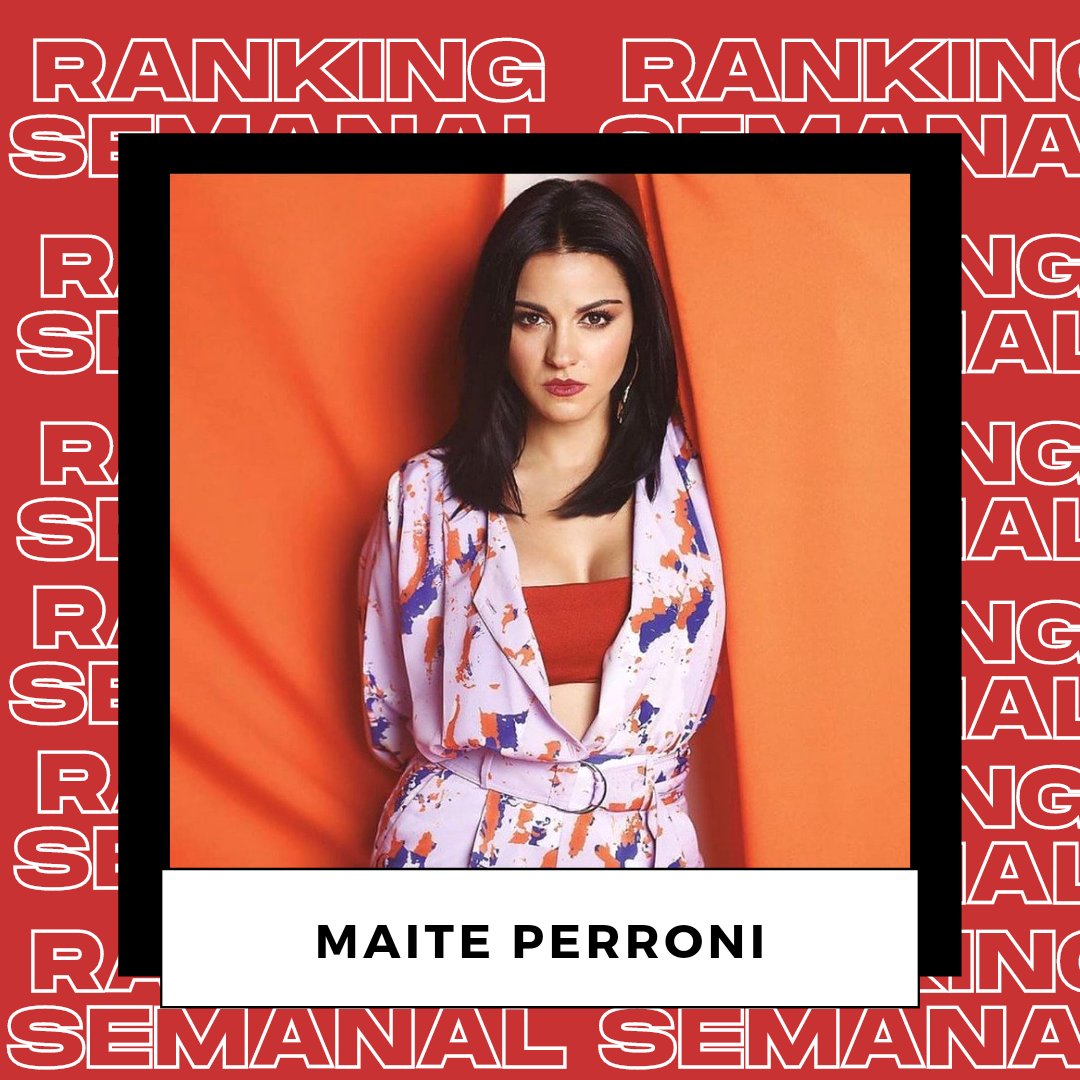 RISemanal's tweet photo. 🏆#RankingIdolsSemanal: 
Vota por @maiteperroni para que esta semana pueda conseguir el primer puesto de nuestro Ranking. 

📌 Requisito: Para que tu voto sea válido debes seguirnos. 
❌Cierra: Domingo
#ArtistaDelMes @TopTenOfficial https://t.co/icmqGsPk2y