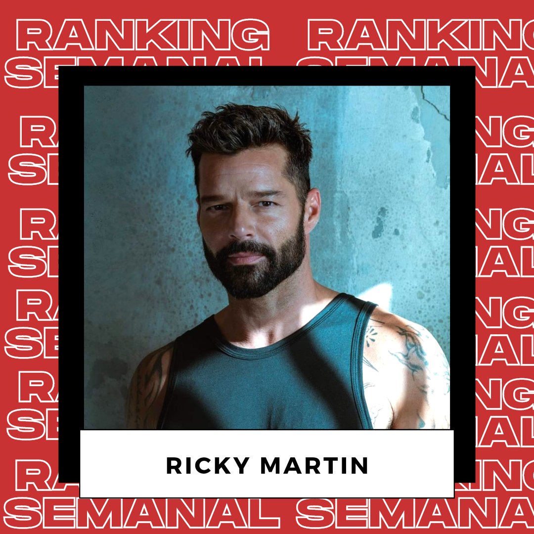 RISemanal's tweet photo. 🏆#RankingIdolsSemanal: 
Vota por @ricky_martin para que esta semana pueda conseguir el primer puesto de nuestro Ranking. 

📌 Requisito: Para que tu voto sea válido debes seguirnos. 
❌Cierra: Domingo
#ArtistaDelMes @TopTenOfficial https://t.co/kLpqvRlE3y