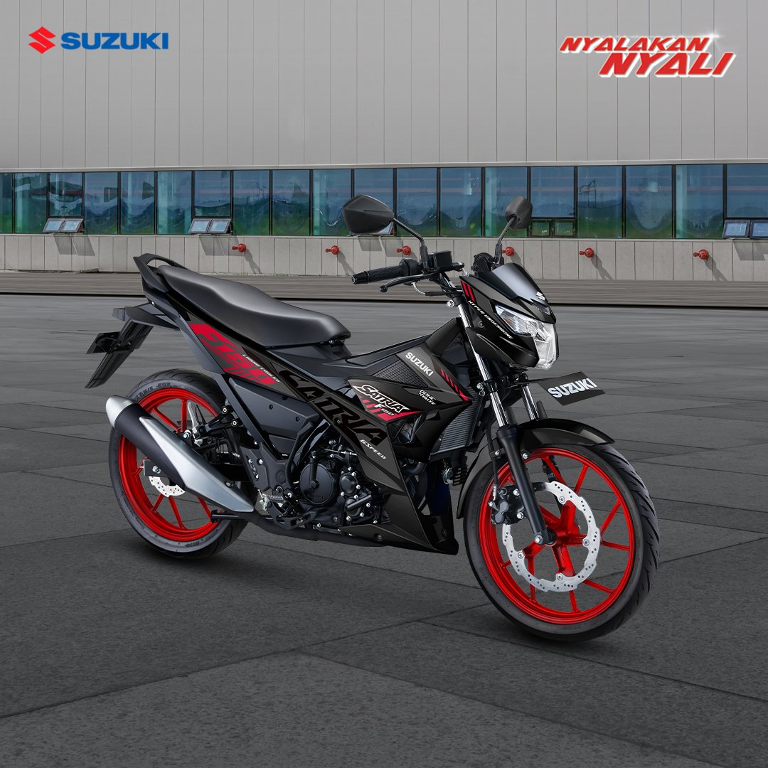 SuzukiMotorID's tweet photo. Siapa yang setuju kalau All New Satria F150 paling juara di kelasnya?

Performa maksimal dan desain yang sporty emang paling pas buat nemenin kegiatan BradSis sehari-hari.

#Suzuki #SuzukiIndonesia #NyalakanNyali #AutoAwesome #AllNewSatriaF150 https://t.co/dgRu97jGw0