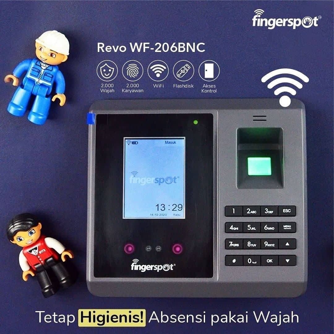 Absensimurah's tweet photo. Mesin absensi wajah, sidik jari, pasword dan kartu Revo WF-206BNC. Sudah support layanan pantau pakai Ponsel.

Tipe Scan : Wajah, Sidik Jari, Kartu, PIN/Password
Wajah  : 2.000 
Sidik Jari : 10.000
Data Absensi : 200.000
Support WiFi : Ya
Internal Baterai : Ya

#StopAsianHate https://t.co/qkyjlMf0sg