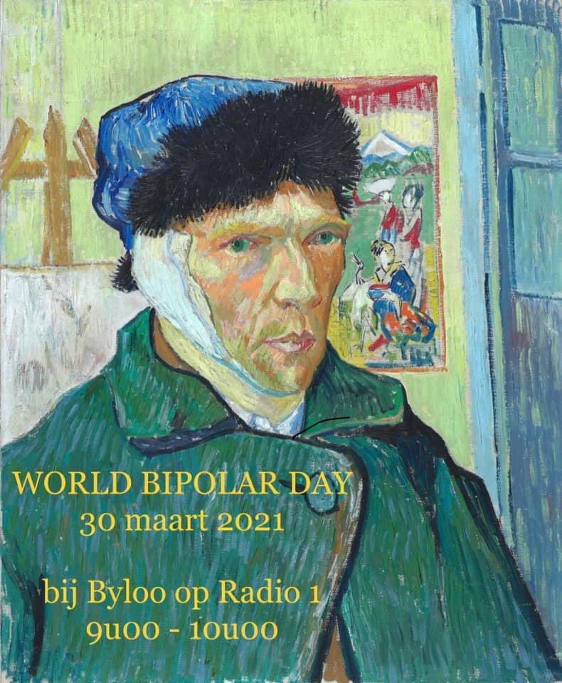 UpsendownsBe's tweet photo. Vandaag is het World Bipolar Day! Op @radio1be staat er een plaat op de soundtrack van 30 maart. Ontdek tussen 9 en 10u welke song @VincentByloo speelt voor Vincent van Gogh als steun voor alle personen met een bipolaire stoornis! #bipolar #byloo #WorldBipolarDay https://t.co/JgNNKATXkN