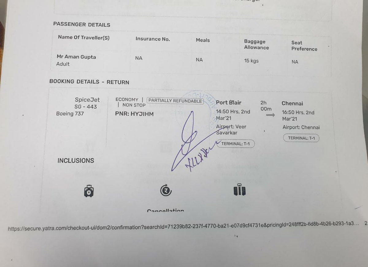IAmanGupta93's tweet photo. @flyspicejet I have cancelled my booking at airport and now showing no show. I am now denied refund. What kind of behaviour is this. I have stamp and sign by your employee at airport. What else can a customer do. Please help #askspicejet #help https://t.co/3YonYXjoVb