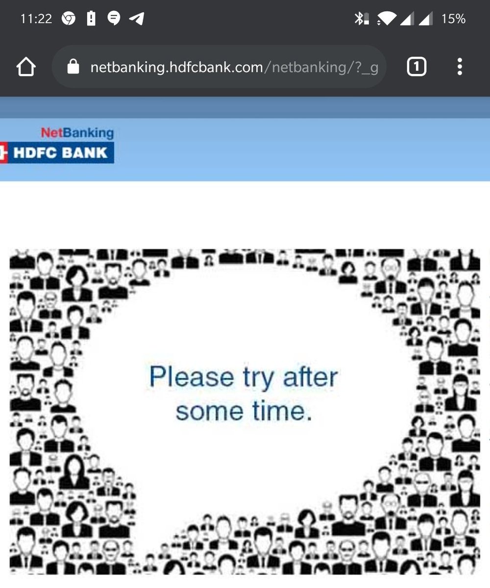 BhushanSabbani's tweet photo. Hdfc NetBanking site is down... Hi HDFC team , please look into it.. #hdfcbank #hdfcnet https://t.co/lX6WBR6bOL