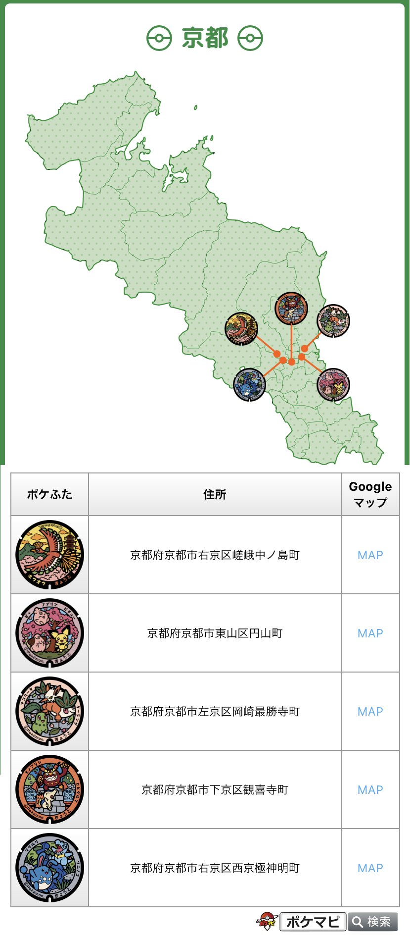 ポケモンgo攻略情報 ポケマピ 京都府京都市に 5枚のポケモンマンホール ポケふた が登場しました 21年3月30日 火 ホウオウやダーテング ヒヒダルマ ワニノコなどのポケモンが描かれています ポケふた一覧 詳細はこちら T Co ポケモンgo攻略情報 ポケマピ 京都府京都市に 5枚のポケモンマンホール ポケふた が登場しました 21年3月30日 火 ホウオウやダーテング ヒヒダルマ ワニノコなどのポケモンが描かれています ポケふた一覧 詳細はこちら T Co