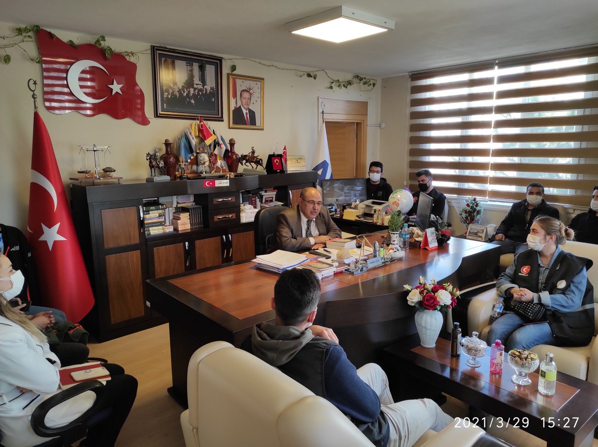 AFAD_Adana's tweet photo. ✅2️⃣0️⃣2️⃣1️⃣ Afet Eğitim Yılı Etkinlikleri kapsamında Gönül Elçileri Arama ve Kurtarma Derneği Adana İl Temsilcisi ve üyelerinin @AFAD_Adana yı ziyaretinde Afet Farkındalık Eğitimleri,AFAD Gönüllülük Sistemi ve akreditasyon çalışmaları konusunda istişarede bulunduk.@TCAdanaValiligi https://t.co/EkbtpcWalg