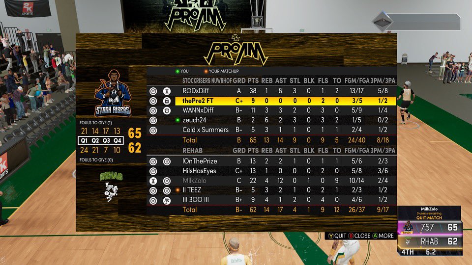 GG’s to Rehab in the 1st round of the @WRproamleague Open.