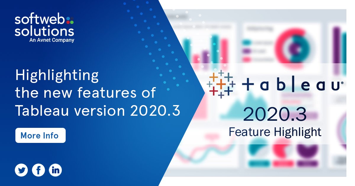 softwebchicago's tweet image. If you have any questions regarding this new Tableau version or want to develop a #dataanalyticssolution on the #Tableauplatform : bit.ly/3d3dGpn