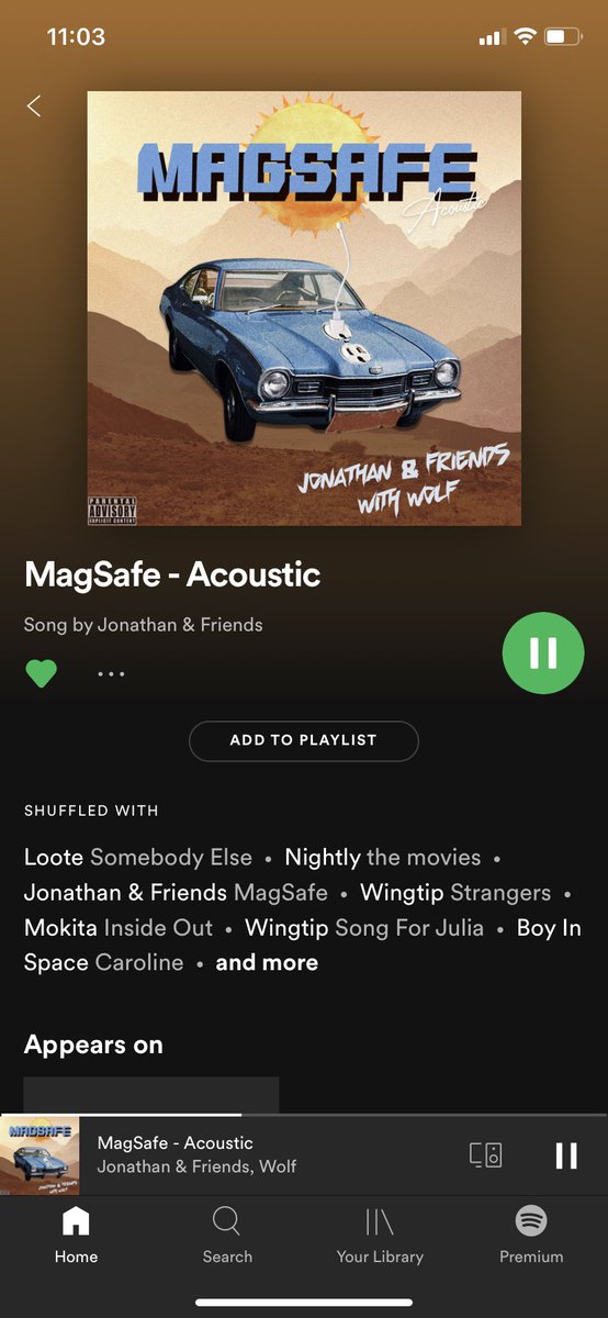 MarrkyMark87's tweet photo. #magsafeacoustic is vibes.. unexpectedly good https://t.co/L8KY9kQYN1