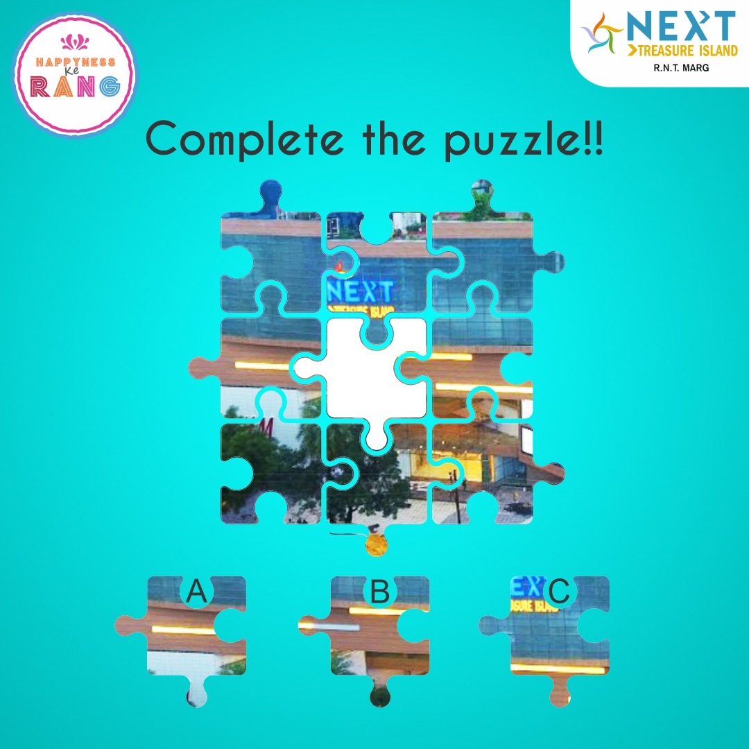 TINextIndore's tweet photo. The #TINext puzzle is incomplete without its 
center part.
Will you help get it placed right?
Let's complete the game!
#indianmalls #nexusmalls #indore #mallsinindore #contestalert #vouchers #gifts https://t.co/Xp9oPDu8oe