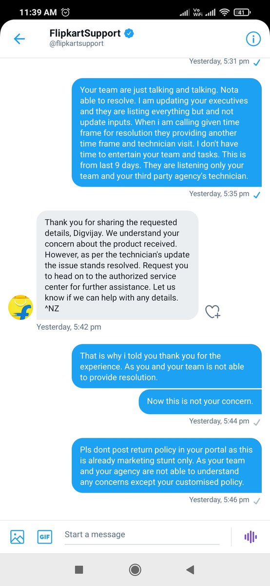 digvijay's tweet photo. Outstanding Support and wonderful experience from Flipkart. 

Thank you Flipkart!!! https://t.co/cQYnaLREX7
