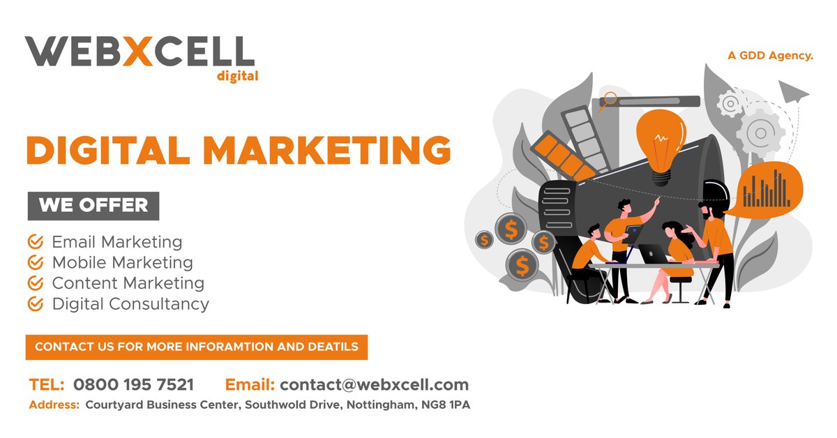 WebxcellD's tweet image. In the time it took you to read this sentence 20m emails have been sent.

@WebxcellD  Digital

#digitalmarketing 
#GDD
#returnoninvestment 
#digitalstrategist