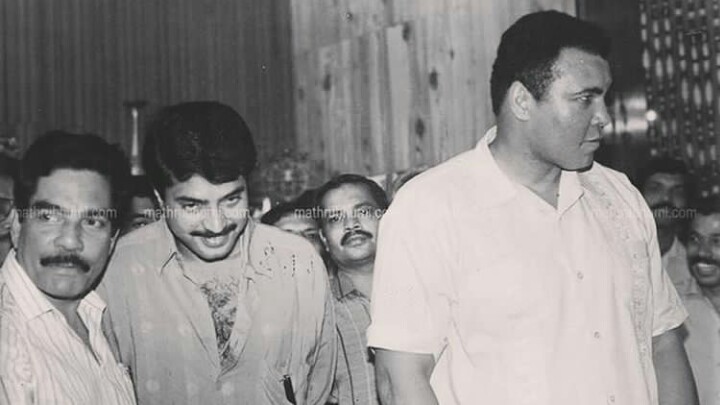staarboyyy98's tweet photo. Muhammed ali with mammootty 
#Mammootty https://t.co/oIJ8tobonJ