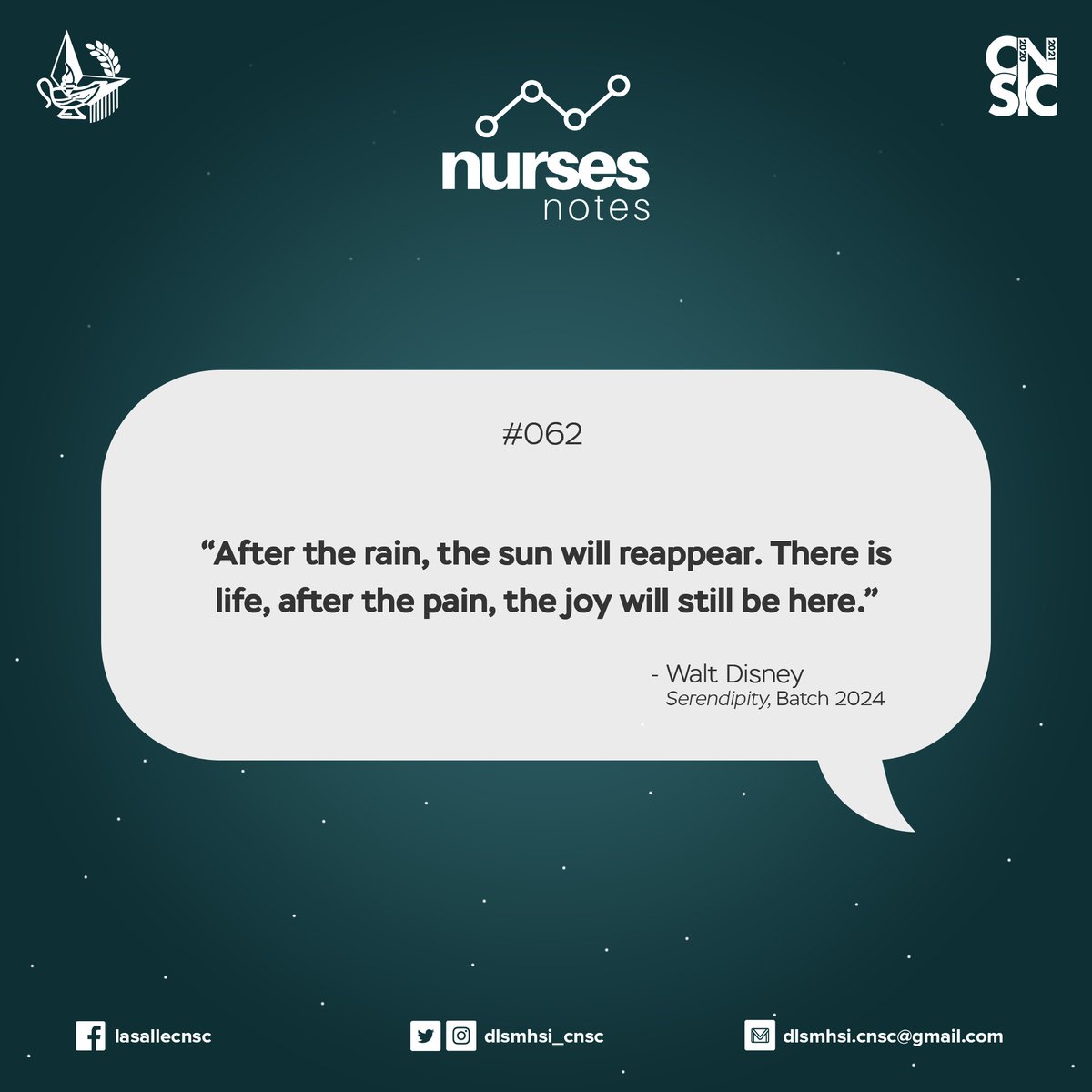 dlsmhsi_cnsc's tweet photo. [𝐂𝐍𝐒𝐂 𝐍𝐔𝐑𝐒𝐄𝐒 𝐍𝐎𝐓𝐄𝐒]
#NursesNotes062
#NursesNotes
#SNThoughts https://t.co/7YgDT0ATIb