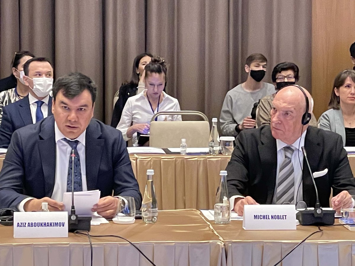 evopsmarketing's tweet photo. Michel Noblet, Executive Chairman, ATECA Holding announced at Hotel Business Forum ‘ATECA Hotel Suites’ in Tashkent (opening 2021). Other speakers were H.E. Aziz A. Abdukhakimov, Deputy Prime Minister of Republic of Uzbekistan &amp; Alessandra Priante, Director of the UNWTO https://t.co/p0PwI4bdgF
