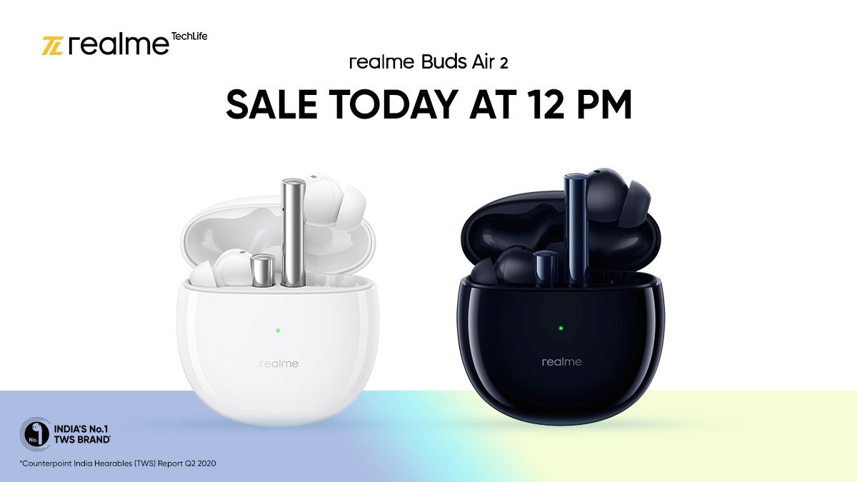 GadgetsFlixDeal's tweet photo. [On Sale Today @ 12PM]
Realme Buds Air 2 with Active Noise Cancellation (ANC) Bluetooth Headset @ Rs. 3299

https://t.co/tGtMpIFfhK

#GadgetsFlixDeals #Flipkart #realmeBudsAir2 #realme https://t.co/uX9v3sYKRt